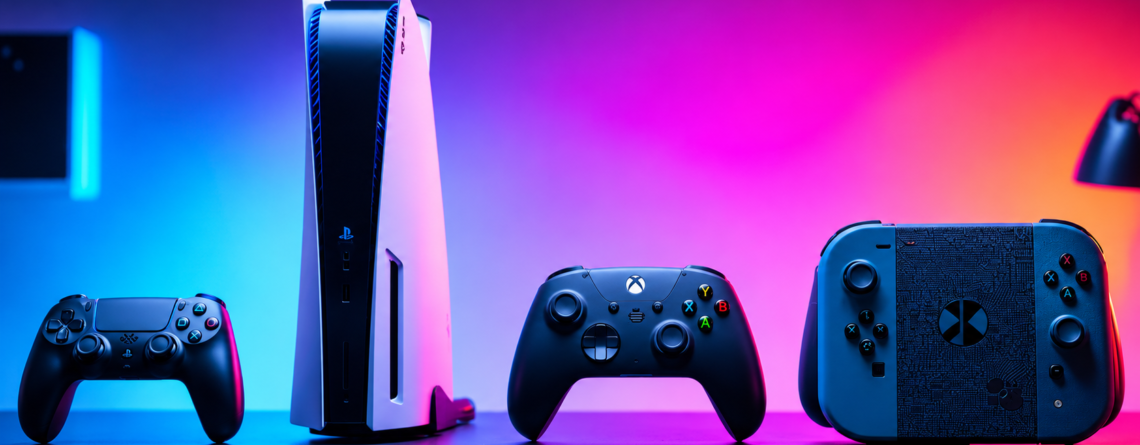 Best gaming consoles in 2026 compared, featuring home gaming consoles and a handheld gaming system