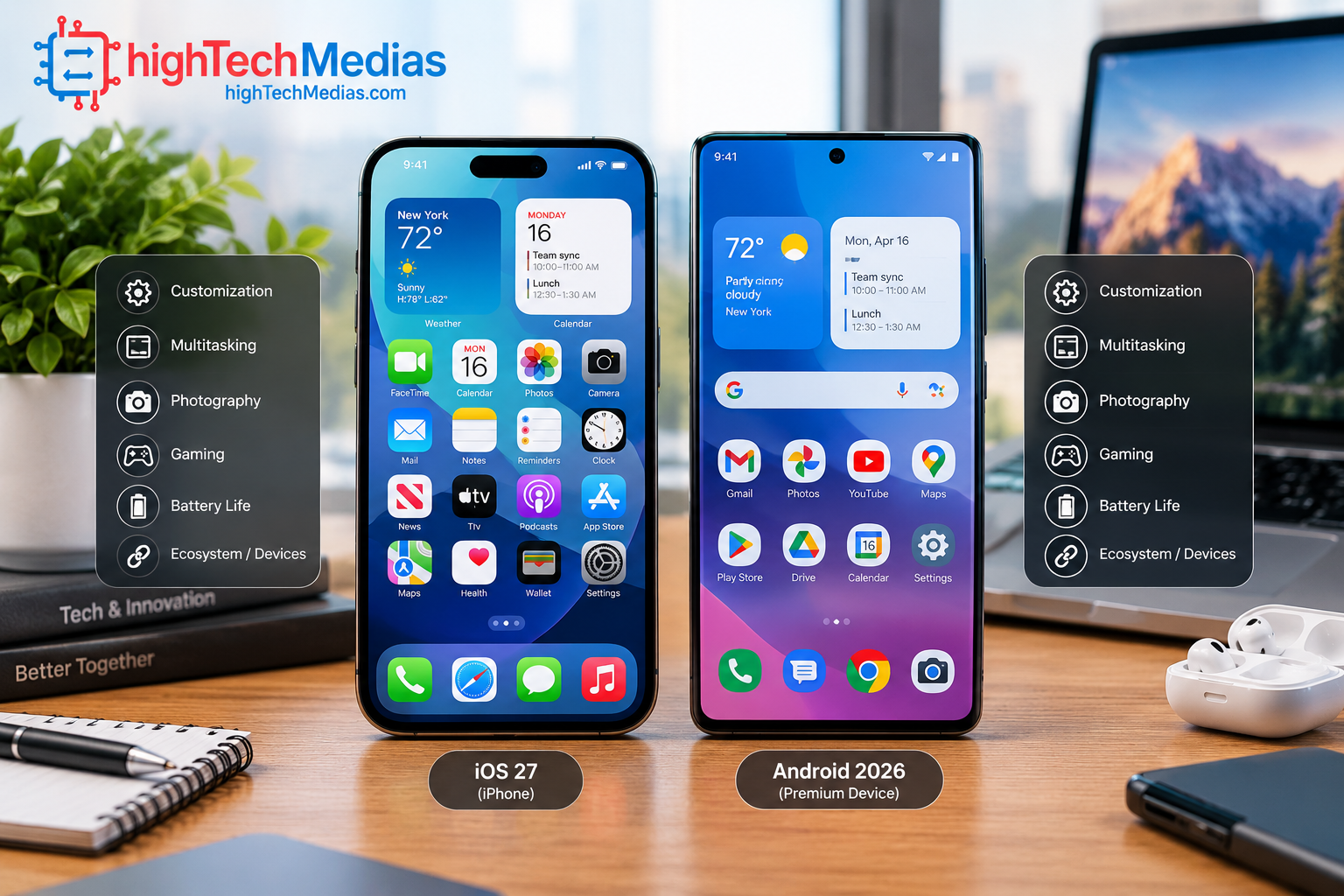 iOS 27 vs Android 2026 mobile operating system comparison
