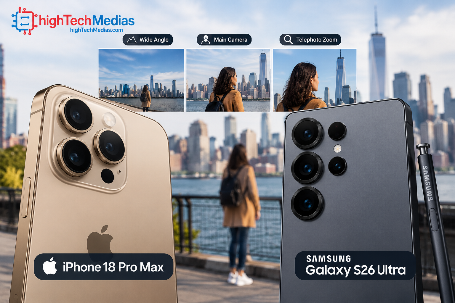 iPhone 18 Pro Max camera vs Samsung Galaxy S26 Ultra camera
