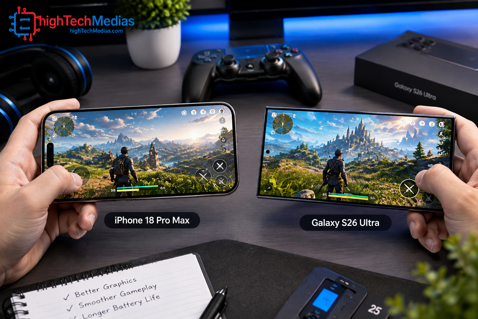 iphone-18-pro-max-vs-galaxy-s26-ultra-gaming-battery.jpg iPhone 18 Pro Max and Galaxy S26 Ultra gaming battery comparison