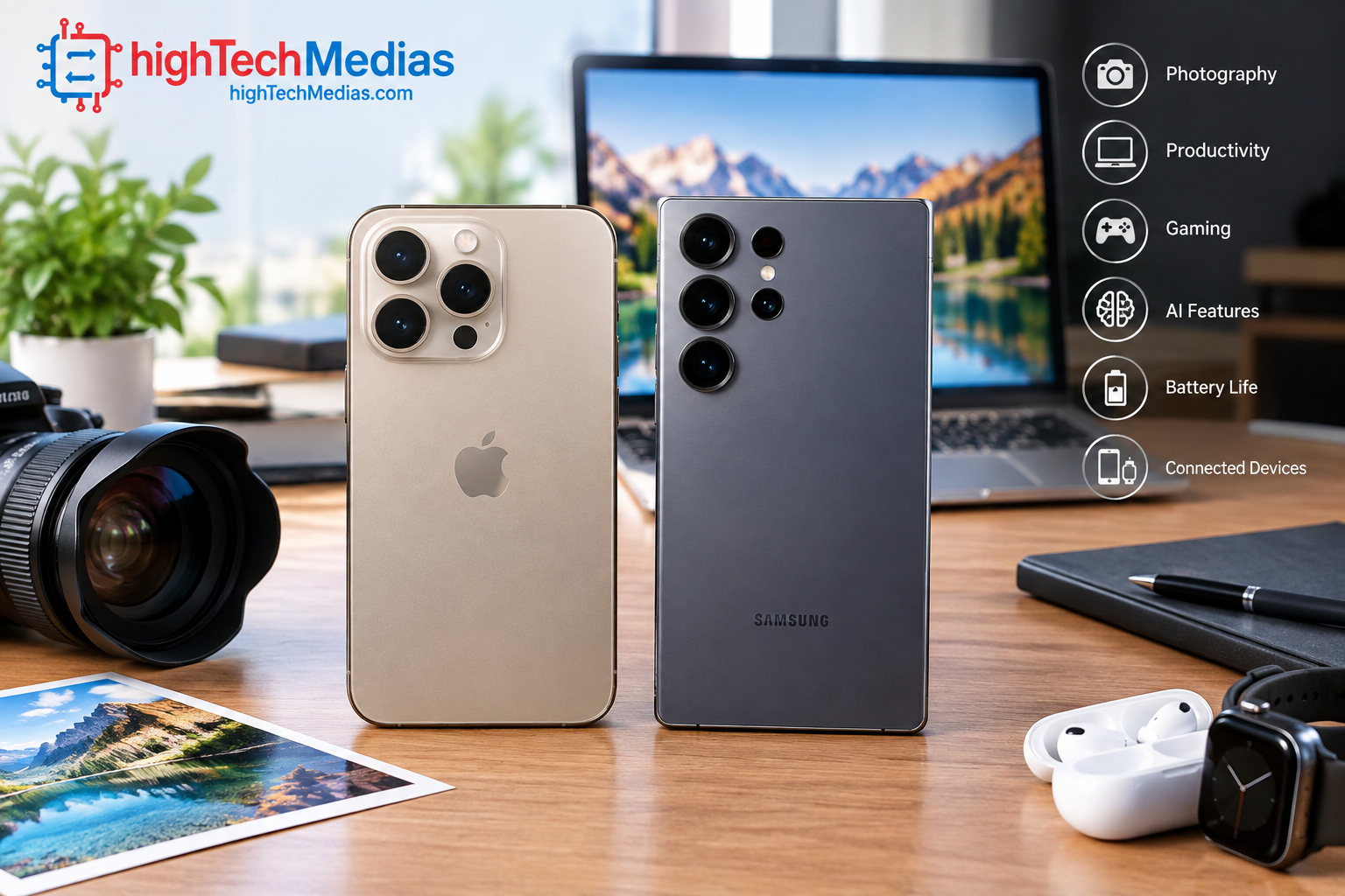 iPhone vs Android 2026 smartphone comparison with flagship phones