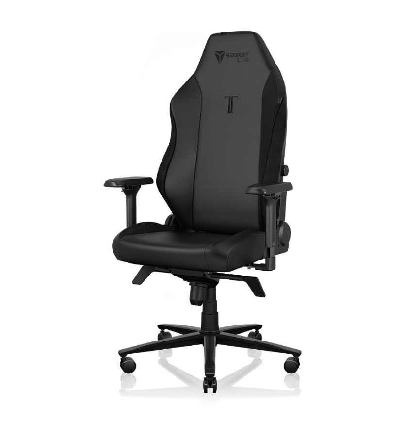 Secretlab TITAN Evo premium gaming chair featuring adjustable lumbar support, reclining backrest, and adjustable armrests.