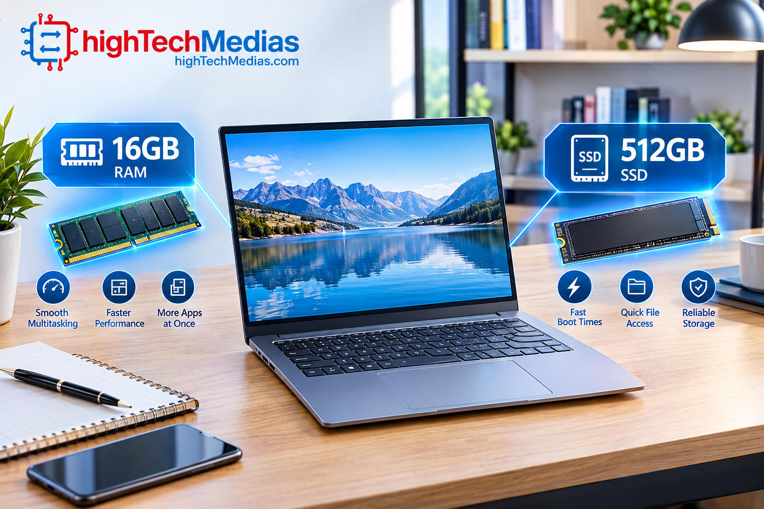 16GB RAM and 512GB SSD budget laptop specifications