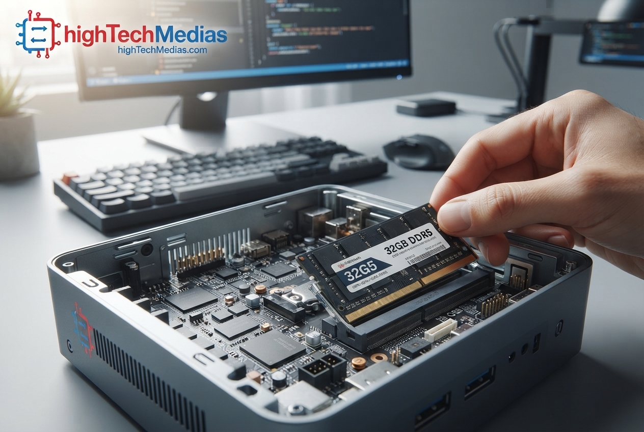 32GB DDR5 memory in a compact developer workstation