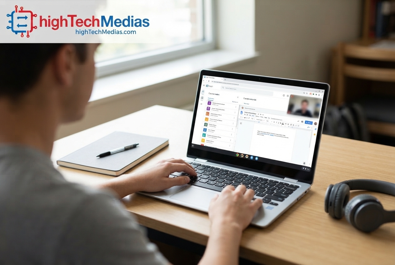 Chromebook for students with Google Workspace and online learning