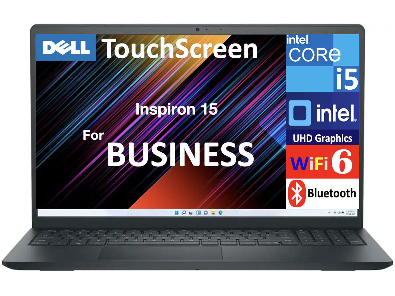 Dell Inspiron 15 business laptop with 16GB RAM and 512GB SSD