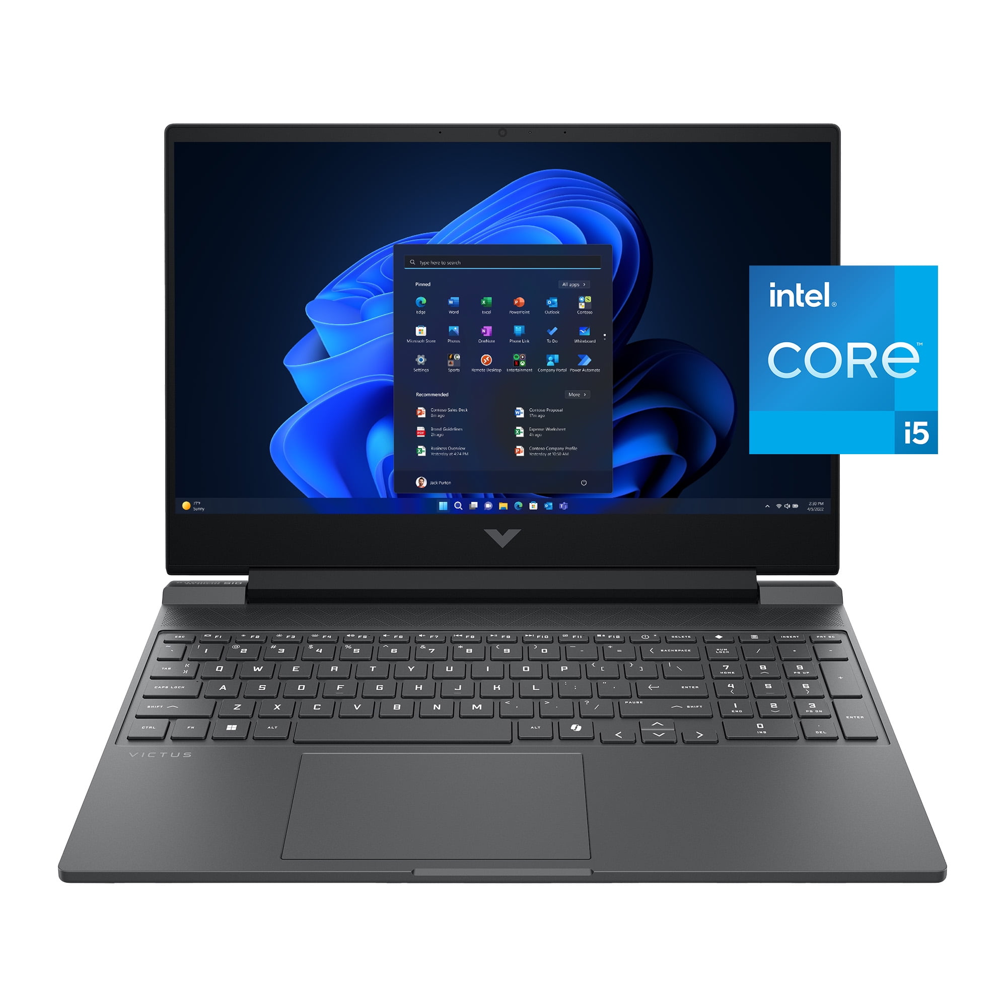 HP Victus 15 gaming laptop with RTX 4050, 16GB RAM, 144Hz Full HD display, and 1TB SSD