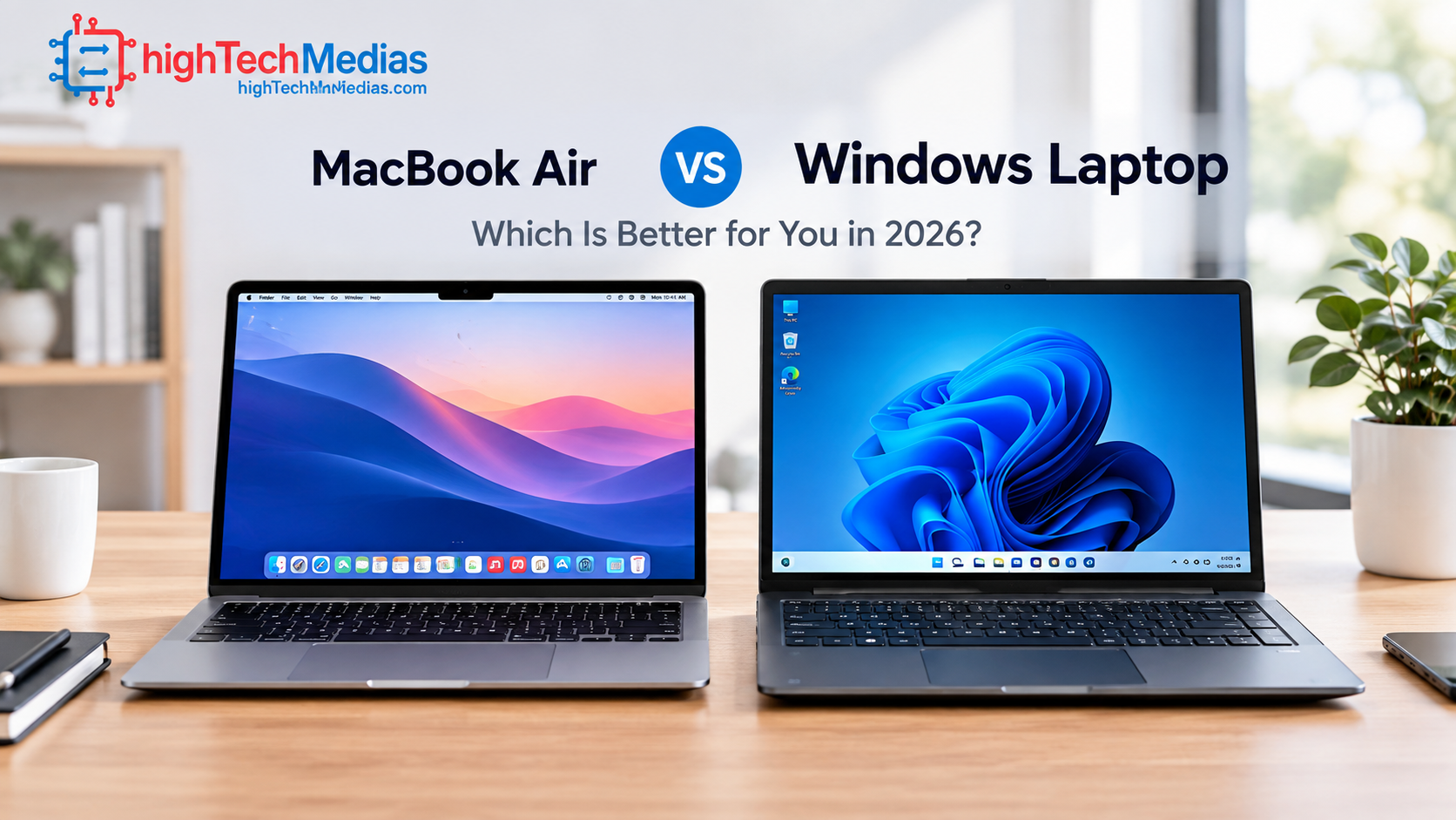 MacBook Air vs Windows laptop in 2026: compare performance, battery life, software, gaming, portability and value to find the right laptop for you.