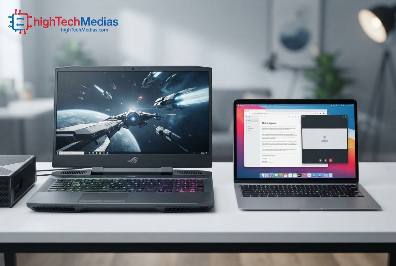 Windows laptop vs MacBook Air gaming comparison