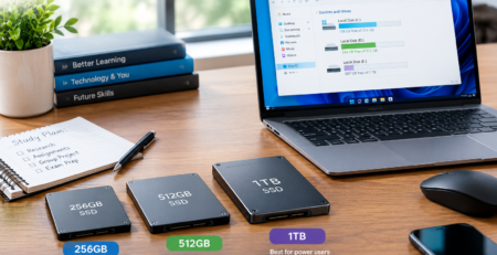 256GB vs 512GB vs 1TB SSD laptop storage comparison