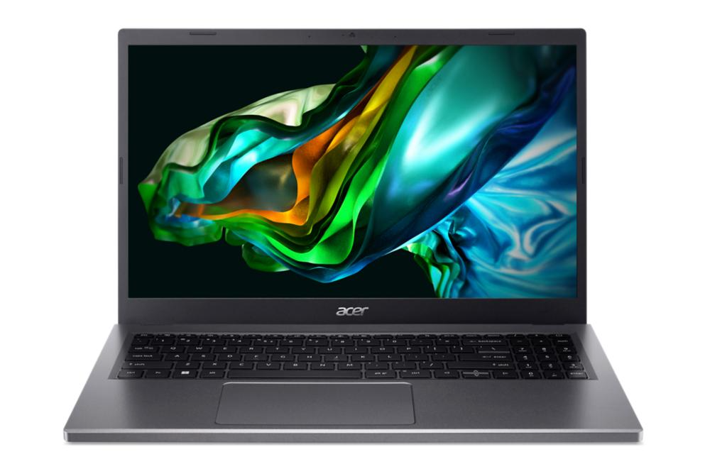 Acer Aspire 5 15.6-inch laptop with Intel Core i5-1335U processor, Intel Iris Xe graphics, 8GB RAM, and 512GB SSD.
