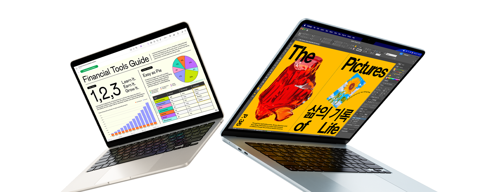 Apple MacBook Air M5 laptop showing 512GB and 1TB storage options