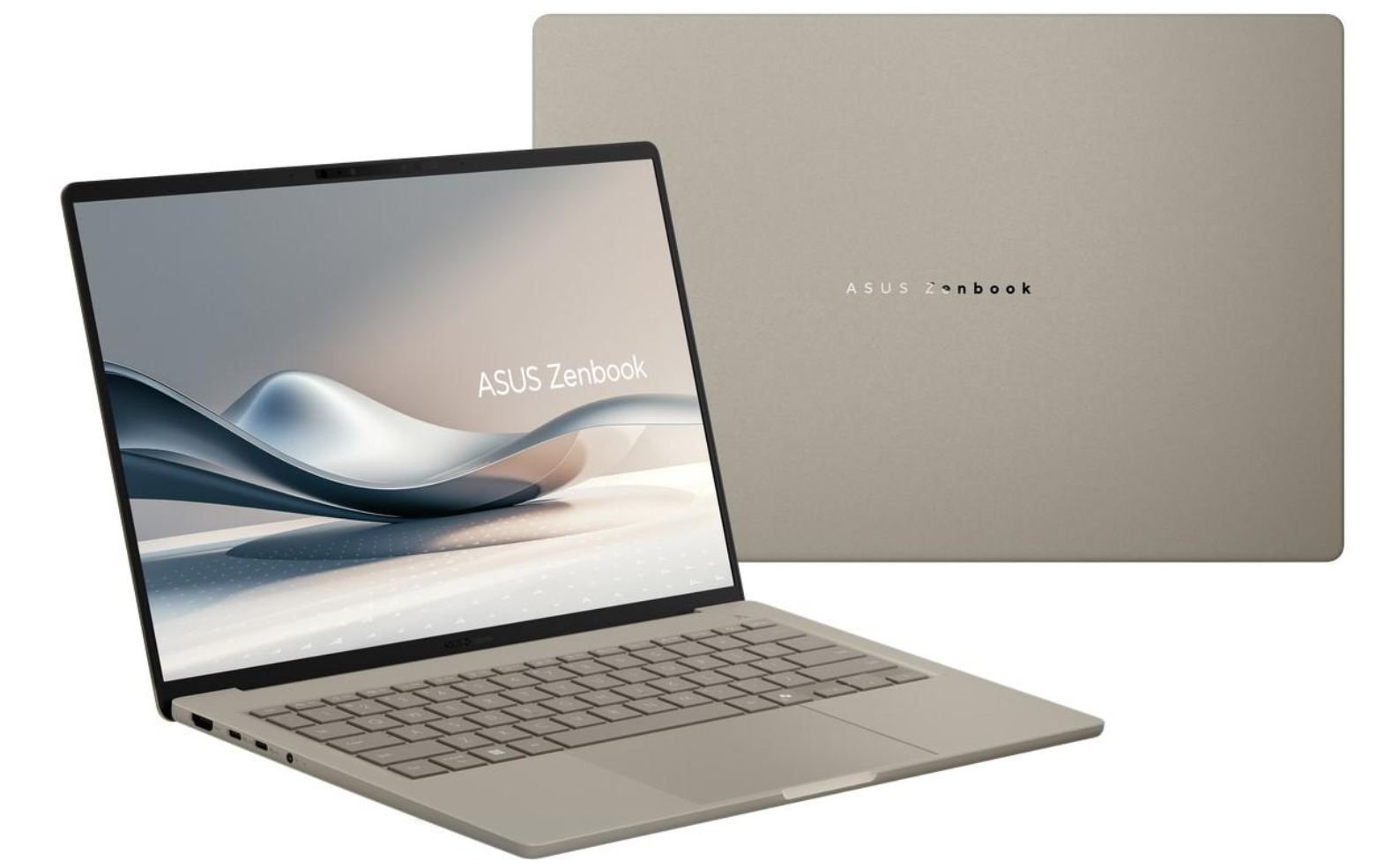 ASUS Zenbook A14 UX3407 lightweight 14-inch OLED laptop for students, featuring a slim design for campus portability and everyday productivity.