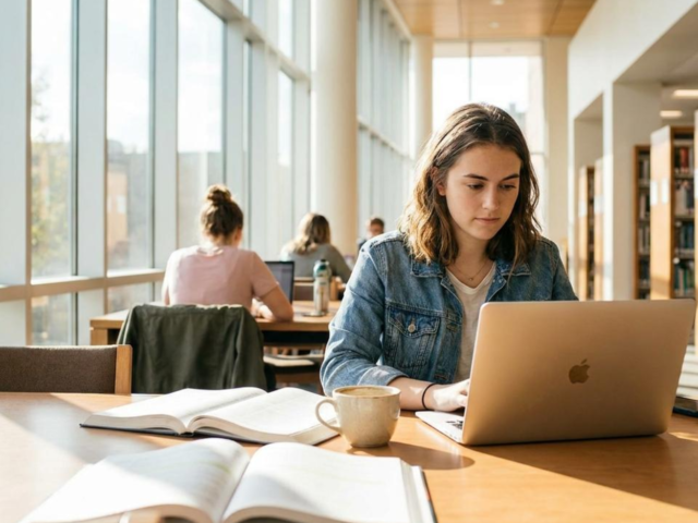 Best laptops for college students in 2026 arranged on a clean study desk