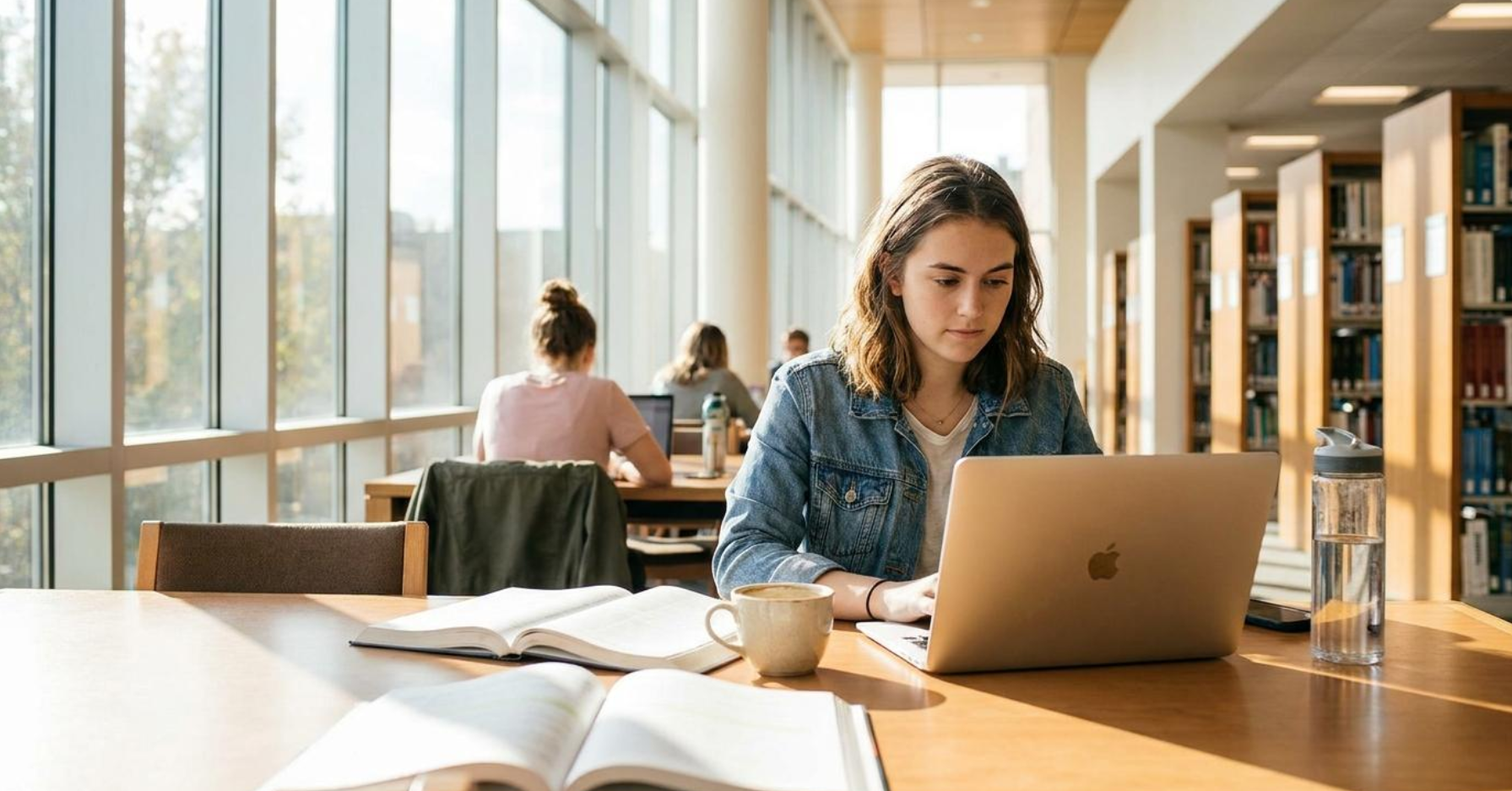 Best laptops for college students in 2026 arranged on a clean study desk