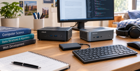 Best mini PCs for students in 2026 on a college study desk