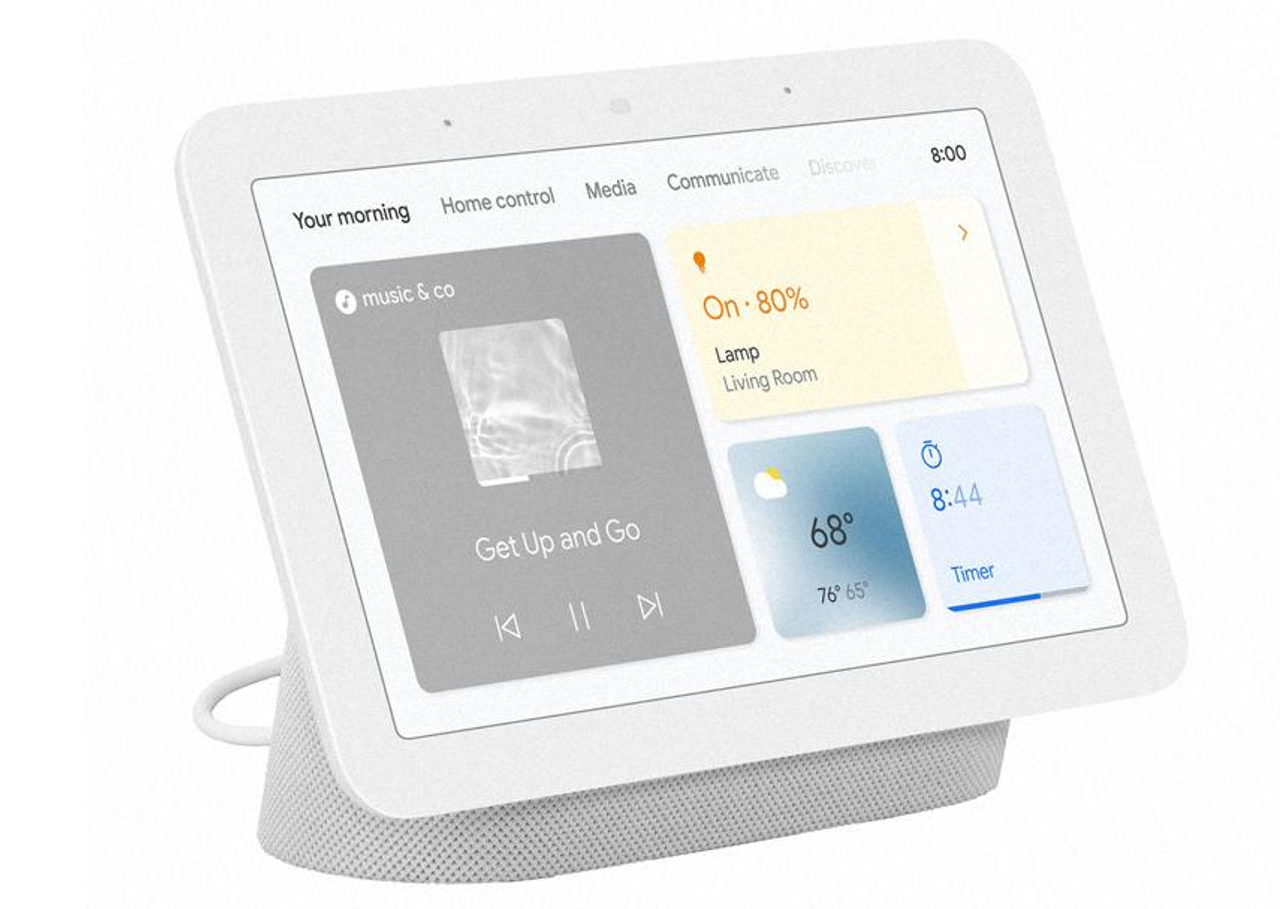 google-nest-hub-2nd-gen-smart-home-display.jpg Google Nest Hub (2nd gen) smart display with a 7-inch touchscreen for Google Home controls and household organization.