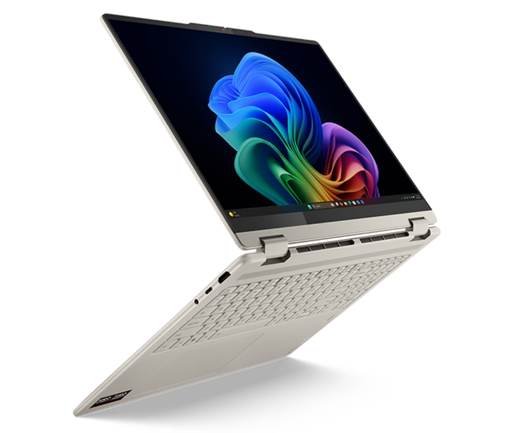 Lenovo Yoga 7 2-in-1 16 laptop with AMD Ryzen AI 5 340 processor, 16-inch display, 16GB RAM, 512GB SSD, and convertible touchscreen design.
