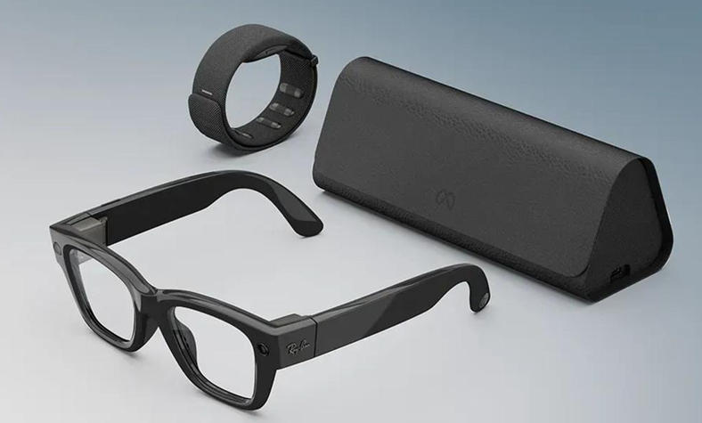 meta-ray-ban-display-ai-smart-glasses.jpg Meta Ray-Ban Display AI smart glasses with a full-color in-lens display, built-in camera, and Meta Neural Band for gesture-based interaction.