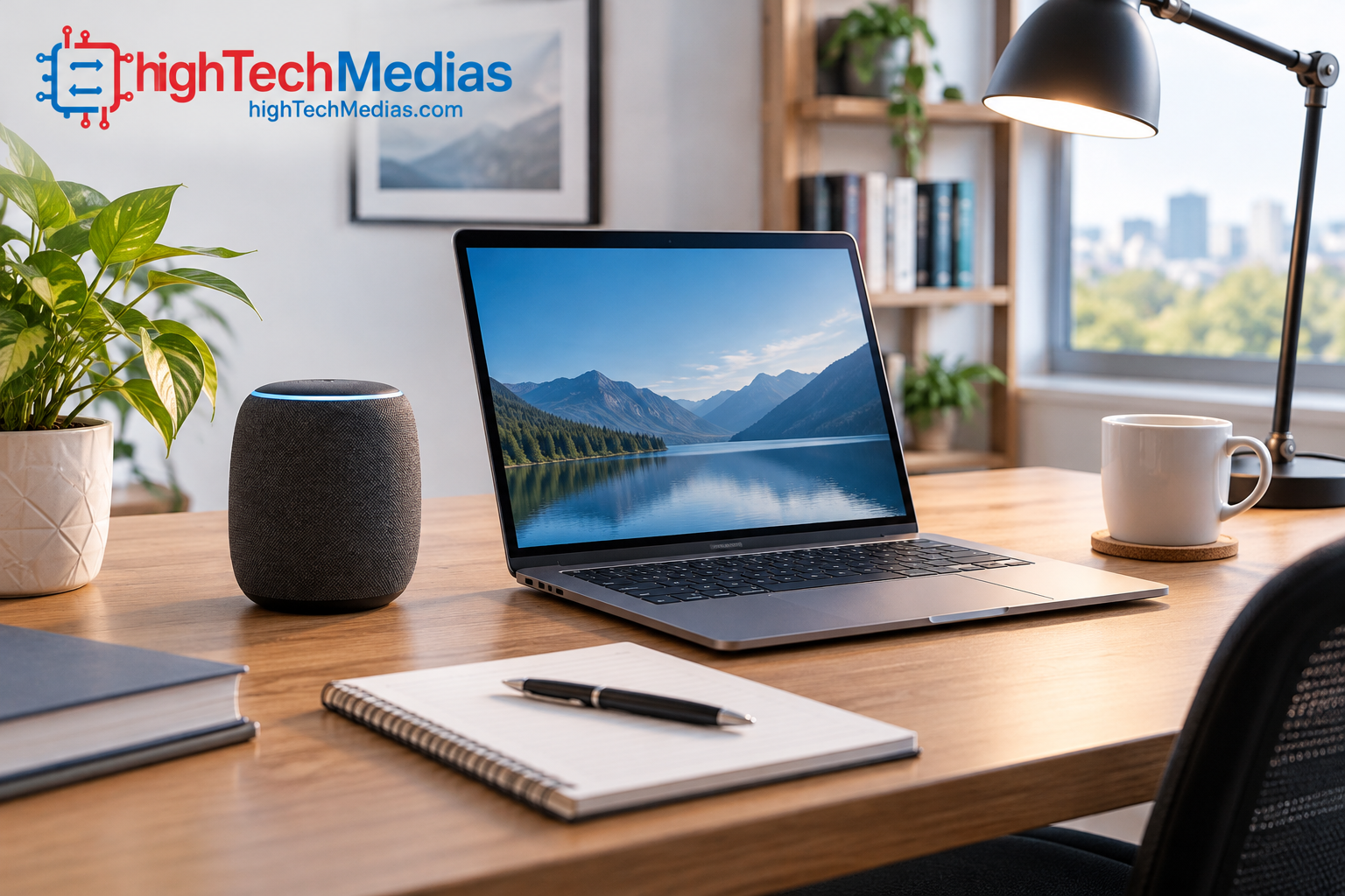smart-home-assistant-home-office-everyday-use.png Compact smart home assistant on a remote worker's home-office desk